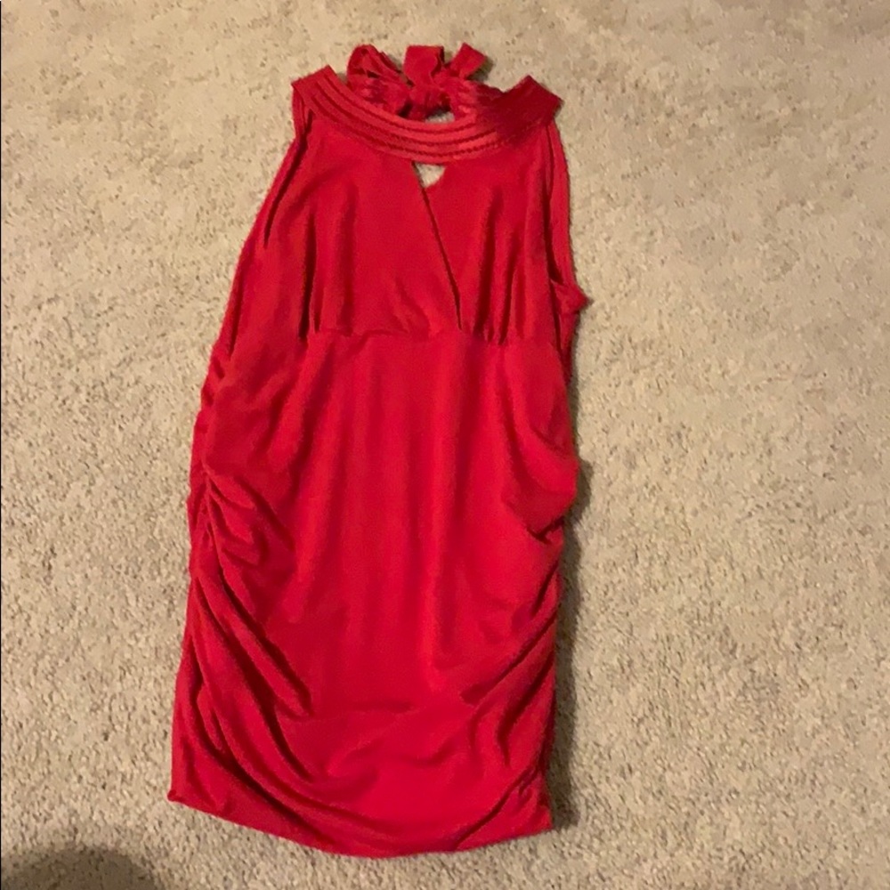 White House Black Market red shirt size small